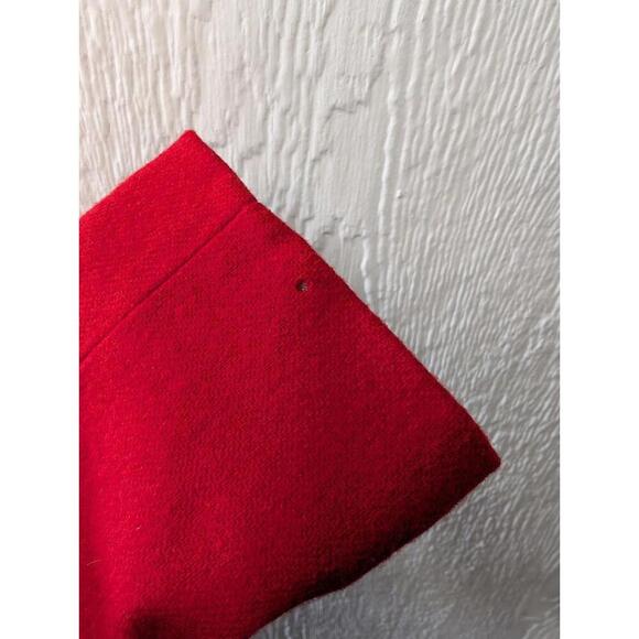 Vintage Dumas 100% Wool Red With Black Velvet Trim Blazer Sports Coat Classic - Picture 9 of 9